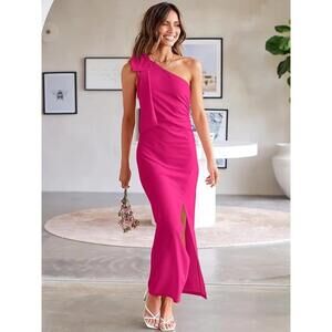 ANRABESS Women's Summer One Shoulder Long Formal Dress